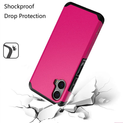 For Motorola Moto G Power 5G 2024 Fashion Graphic Design Hybrid 2in1 Tough Strong Hard PC TPU Frame, Magnet Mount Friendly, Shockproof Protection Case Cover Hotpink