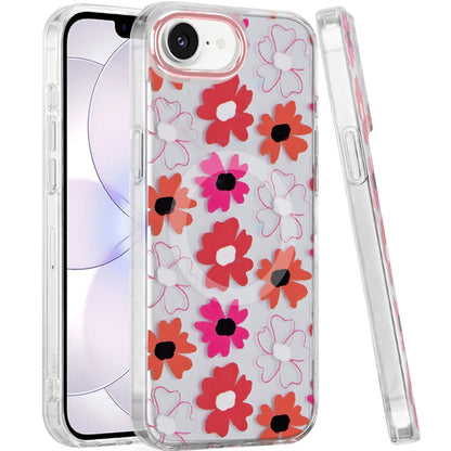 Phone Case for Apple iPhone 17E /16E Stylish Design Shockproof Magnetic TPU IMD Print Rugged Grip Drop Protection Slim Fit Fashion Cover