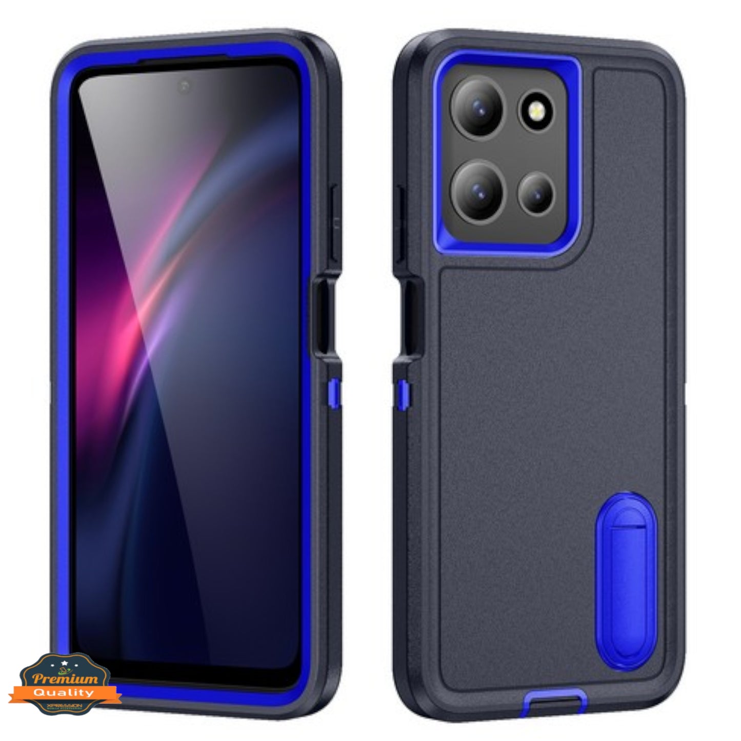For Motorola Moto G 5G 2026 / Moto G Play 2026 Sturdy Shockproof Hybrid with Built-in Kickstand – Heavy Duty Protection, Drop-Resistant Case Cover