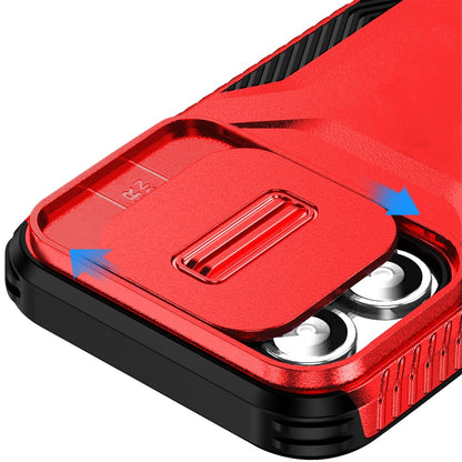 Phone Case for Apple iPhone 11 Pro Max Shockproof Hybrid Rugged Grip Camera Window Guard Window Protective Heavy Duty Slim Textured Design Cover Red