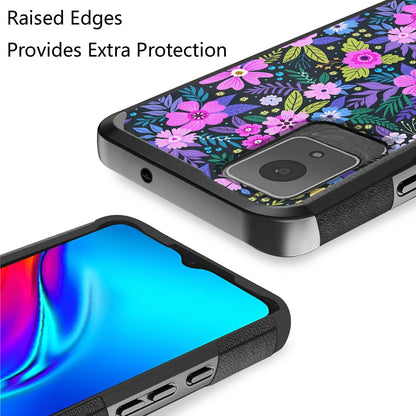 For Motorola Moto G Stylus 5G 2025 Fashion Graphic Design Hybrid 2in1 Tough Strong Hard PC TPU Frame, Magnet Mount Friendly, Shockproof Protection Case Cover Mystical Floral Boom