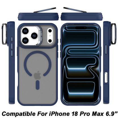 Phone Case for Apple iPhone 18 Pro Max Magnetic Shockproof Hybrid Camera Stand Guard Anti Slip Rubber Durable Protective Matte Design Cover