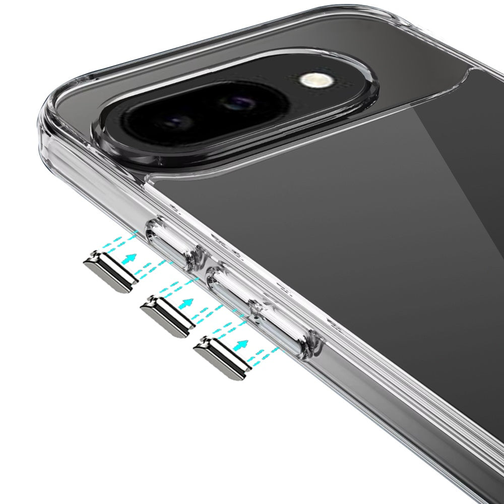 For Google Pixel 10a Shockproof Slim Crystal Clear Transparent Hybrid Cover with Enhanced Drop Protection Case Cover Transparent