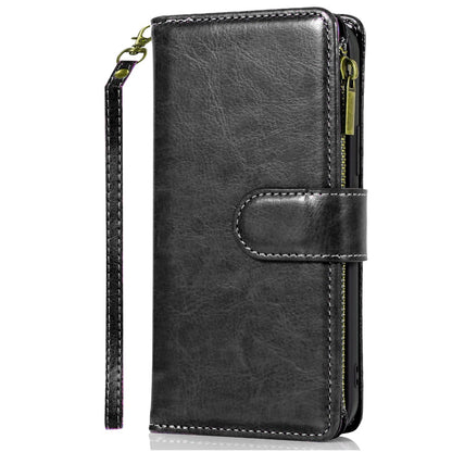 Phone Case for Samsung Galaxy S26 FE /S26 Fan Edition Luxury Leather Wallet Card Holder Zipper Pocket Money Storage Protective Grip Design with Strap Cover