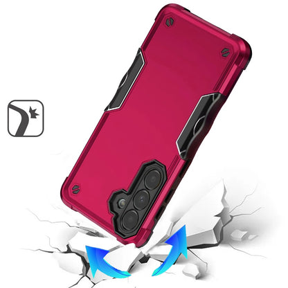 For Samsung Galaxy S25 FE, S25 Fan Edition Slim Tough Shockproof Hybrid Heavy Duty 2in1 Dual Layer TPU Bumper Rugged Rubber Defend Armor Case Cover Blue
