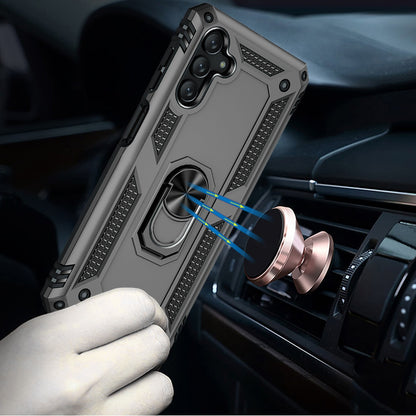 For Samsung Galaxy A36 Hybrid Shockproof Durable 360 Degree Rotatable Ring Stand Holder Kickstand Fit Magnetic Car Mount Case Cover