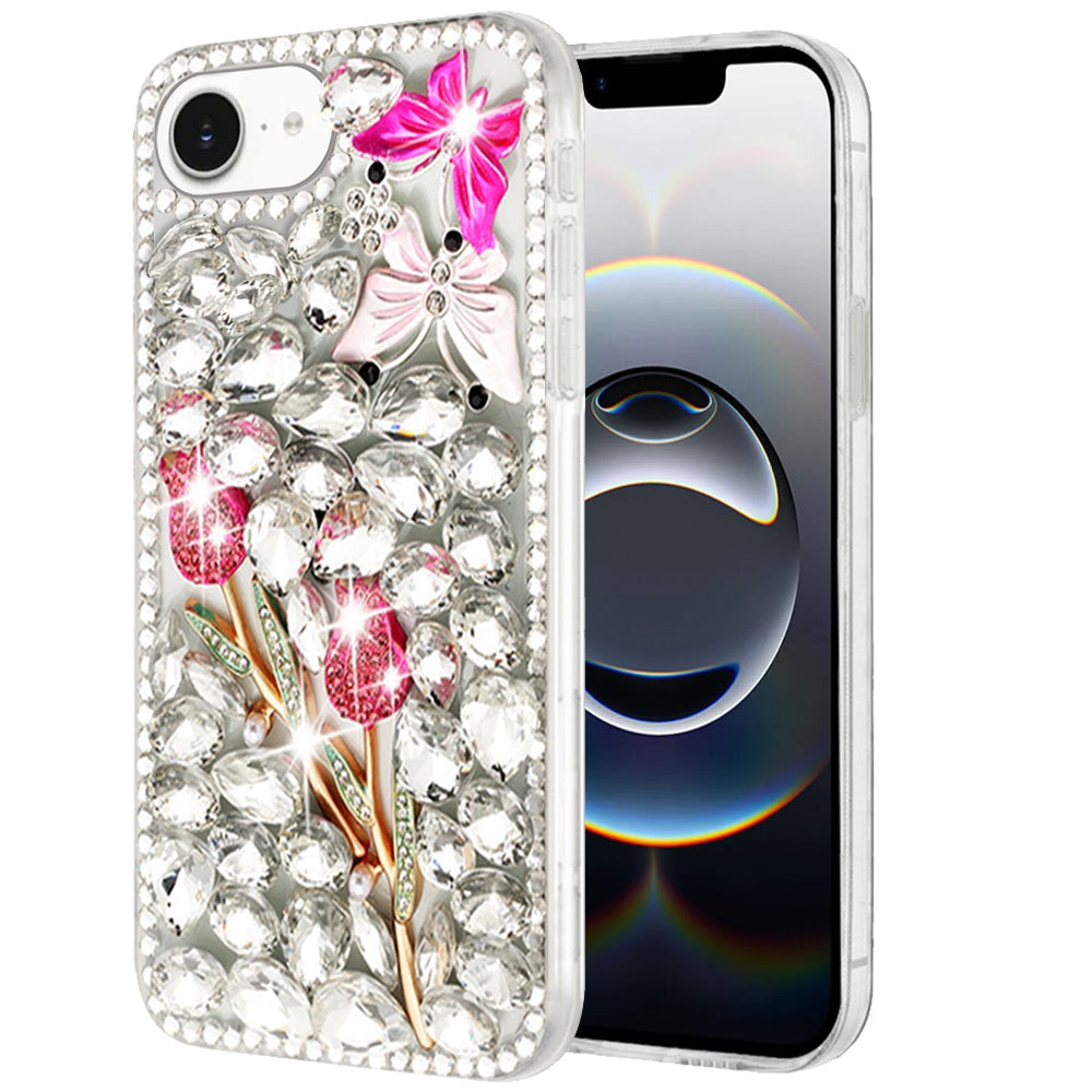 For Samsung Galaxy S26 Bling Crystal 3D Full Diamonds Luxury Sparkle Rhinestone Hybrid Protective Case Cover