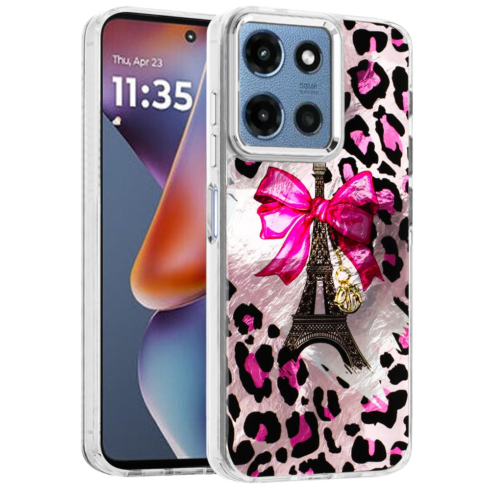 For Motorola Moto G 5G 2025 Fashion Beautiful Epoxy Design Hybrid Fashion Stylish TPU Protective, Shockproof Hybrid PC Case Cover