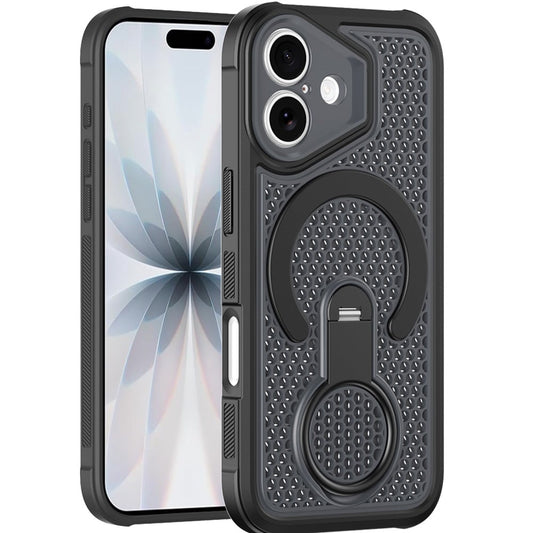 Phone Case for Apple iPhone 17 (6.3") Magnetic Honeycomb Hybrid Rugged Armor Kickstand Dual Layer Shock Absorbing Hard PC Soft TPU Cover