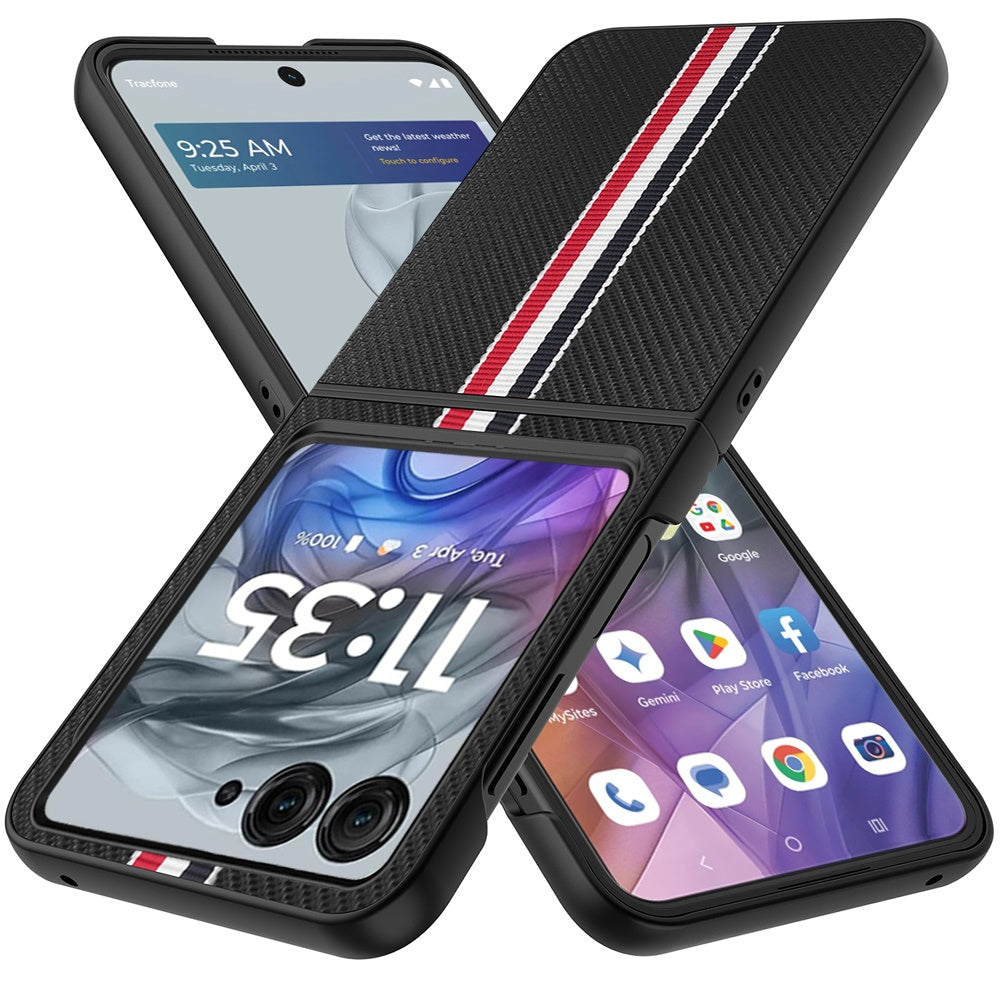 For Samsung Galaxy Z Fold 7 Velvet Fabric PU Vegan Leather, Premium Flip Design, Slim Snap-On Hard PC + TPU Case Cover Black