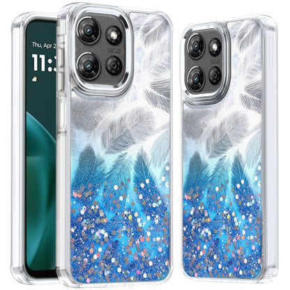For Motorola Moto G 5G 2025 Fashion Epoxy Glitter Shimmer Design, Hybrid Shockproof TPU, Stylish Sparkle Slim TPU Protective Case Cover