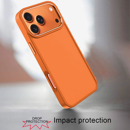 For Apple iPhone 17 Pro (6.3") Slim Fit Thin Hybrid,Frosted Matte Polished Acrylic Hard PC with TPU Rubber Frame Case Cover