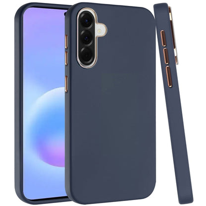 Phone Case for Samsung Galaxy A57 Hybrid Silicone TPU Rubber Chromed Edge TPU Bumper Reinforced Corners Shock Absorbing Protection Cover