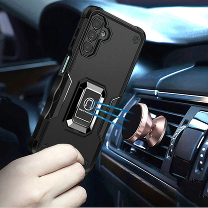 For Apple iPhone 17E /16E Hybrid Stand Magnetic Ring Holder Kickstand Heavy Duty Rugged Drop Silicone & Hard PC Shockproof Case Cover