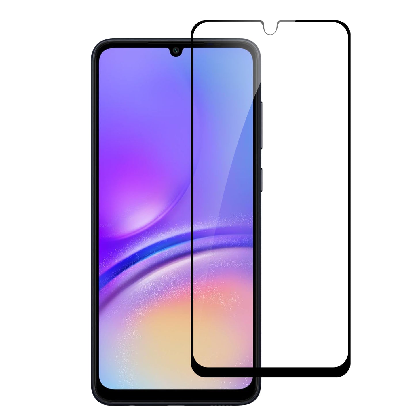 Samsung Galaxy A16 5G Tempered Glass Screen Protector [Full Coverage] Curved Fit Black Edged 9H Hardness Glass Screen Protector