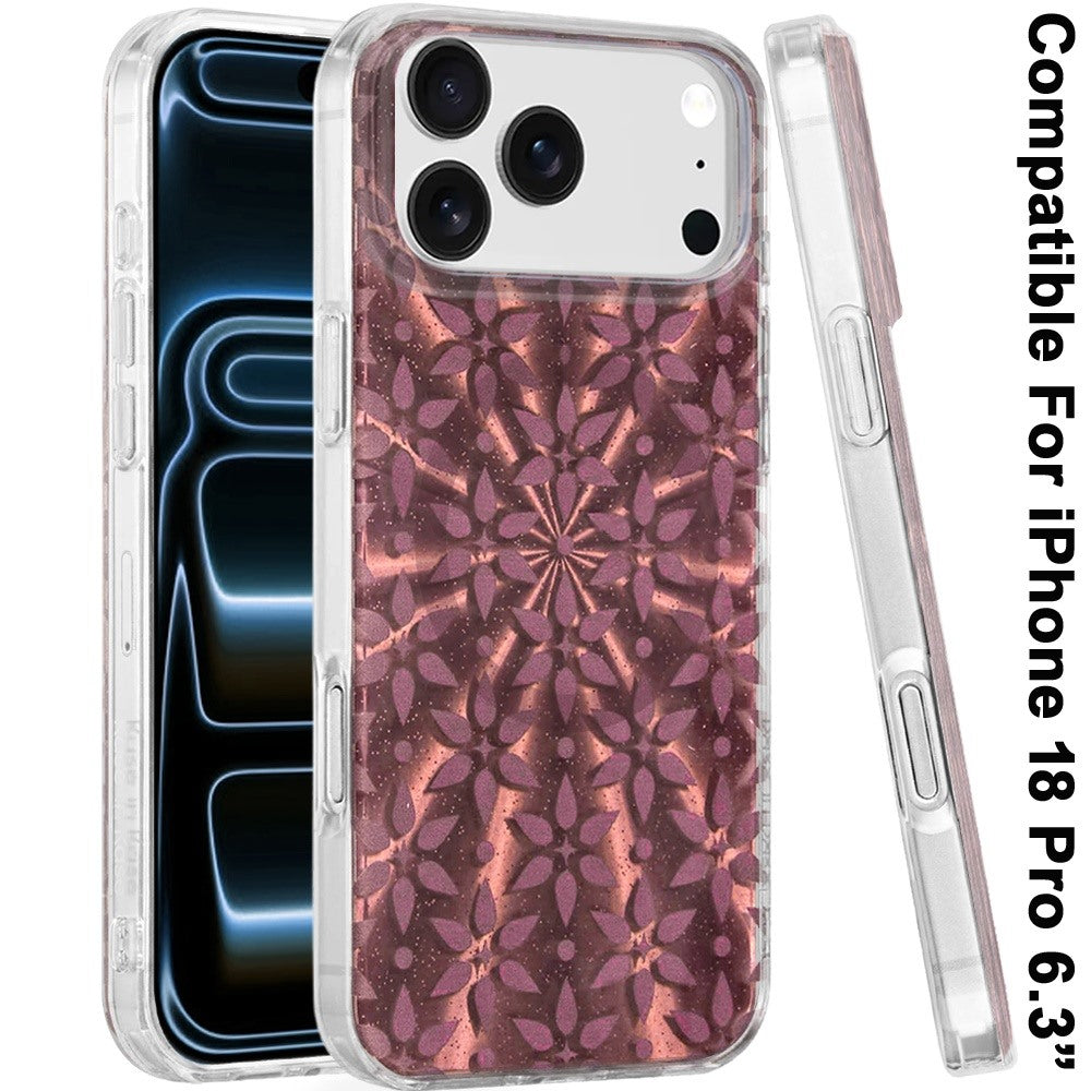Phone Case for Apple iPhone 18 Pro/ iPhone 17 Pro Stylish Design Shockproof Magnetic Magsafe Compatible TPU IMD Print Rugged Grip Drop Protection Slim Fashion Cover