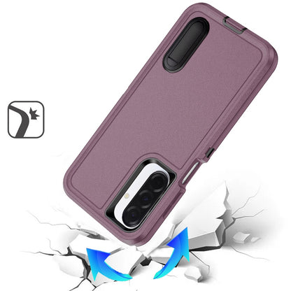 Phone Case for Samsung Galaxy A17 5G 3in1 Tough Rugged Kickstand Shockproof Armor Grip Heavy Duty Drop Resistant Protective Hybrid Cover
