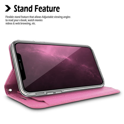 For Motorola Moto G Power 5G 2026 PU leather Wallet 6 Card Slots folio with Wrist Strap & Kickstand Pouch Flip Shockproof Case Cover Pink