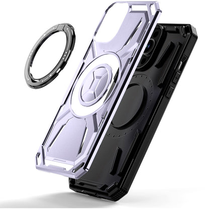 For Apple iPhone 11 Hybrid Magnetic Ring and 360° Rotational Kickstand with MagSafe Compatible, Military Grade Drop Protection Case Cover