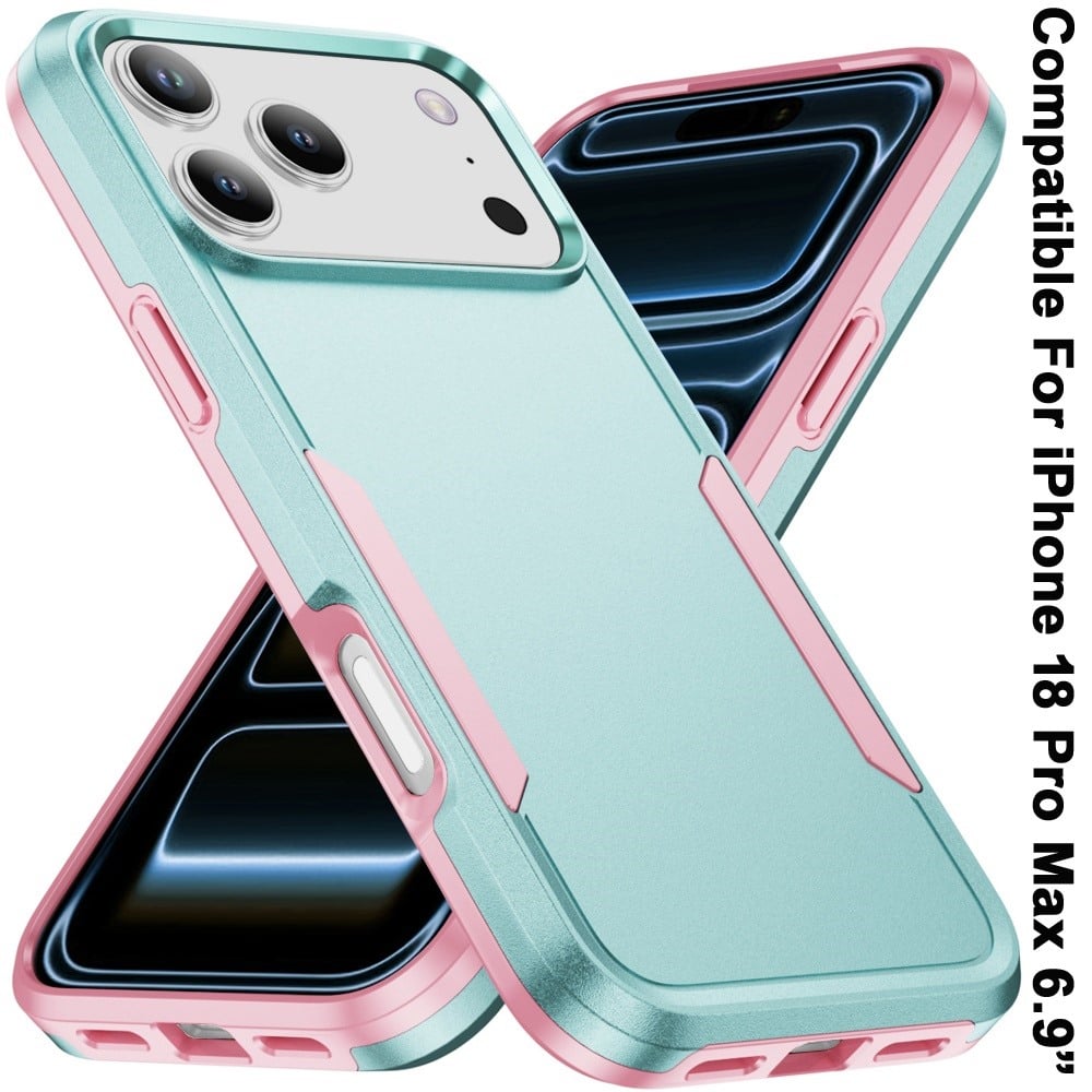 Phone Case for Apple iPhone 18 Pro Max Tough Hybrid Shockproof Rugged Dual Layer Durable Impact Resistant Drop Protection Heavy Duty Bumper Cover