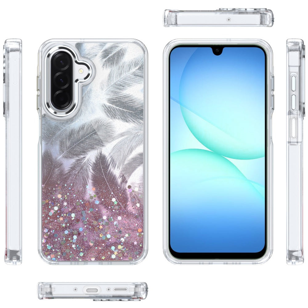 For Samsung Galaxy A17 5G Fashion Epoxy Glitter Shimmer Design, Hybrid Shockproof TPU, Stylish Sparkle Slim TPU Protective Case Cover