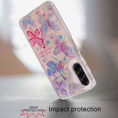 Phone Case for Galaxy A17 5G Magnetic Hybrid Fashion Printed Pattern Artwork Stylish Printed Design Dual Layers TPU Rubber SIlicone Hard PC Cover