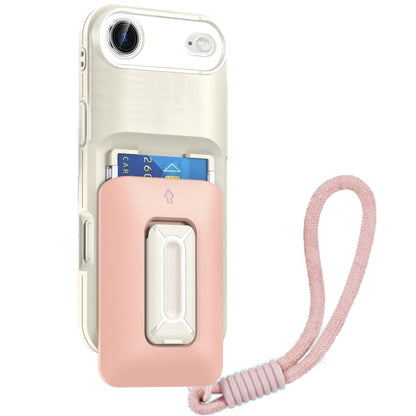 For Apple iPhone 17 Pro Wallet Case with 2- Credit Card Holder, Wrist Strap & Kickstand Hybrid Shockproof TPU Case Cover
