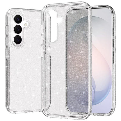 Phone Case for Samsung Galaxy S26 FE /Fan Edition Glitter Transparent Shockproof Thick Clear Hybrid Slim Fit Heavy Duty 3mm TPU Protective Bumper Cover Clear