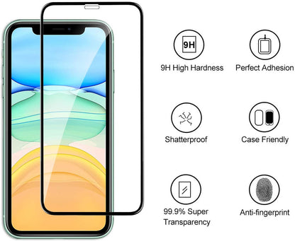 Screen Protector for Samsung Galaxy S26 FE /Fan Edition Tempered Glass Screen Protector Transparent Black Edge 9H Hardness Bubble Free Fingerprint Easy to Install Black