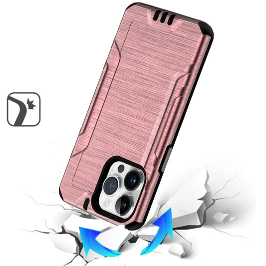 Phone Case for Apple iPhone 15 Pro Tough Hybrid Hard PC TPU Shockproof Bumper Reinforced Corners Scratch Resistant Armor Cover Pink
