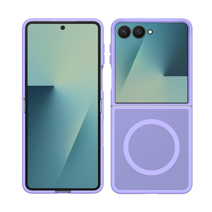 Phone Case for Samsung Galaxy Z Flip 8 Magnetic Matte Hybrid Shockproof Smooth Grip Durable Camera Protection Anti-Slip Soft Touch TPU Armor Cover