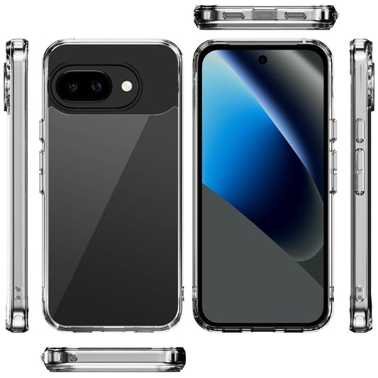 For Google Pixel 10a Shockproof Slim Crystal Clear Transparent Hybrid Cover with Enhanced Drop Protection Case Cover Transparent