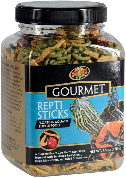 Reptile for  Zoo Med Gourmet Repti Sticks Floating Aquatic Turtle Food Cover