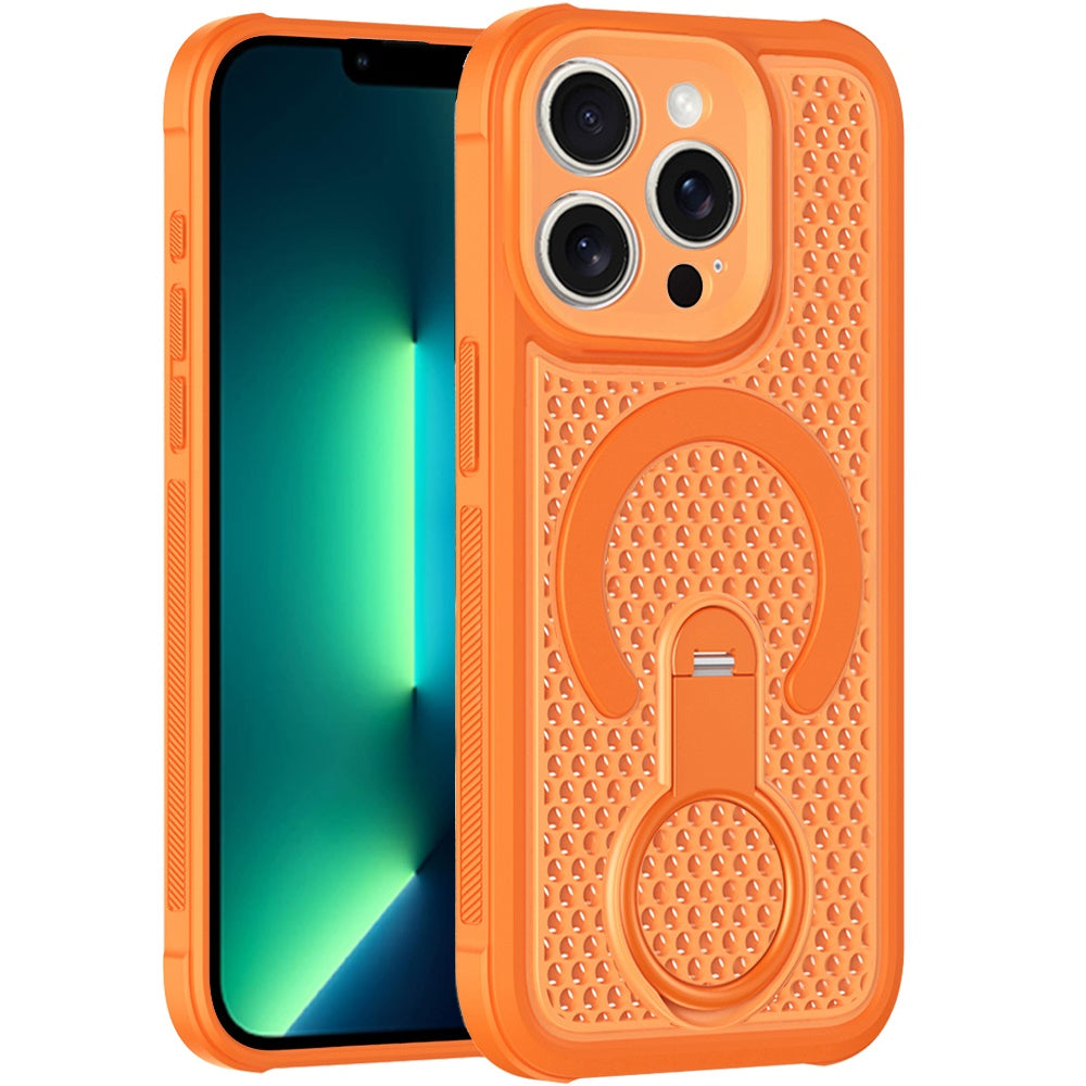 Phone Case for Apple iPhone 13 Pro Max Magnetic Honeycomb Hybrid Rugged Armor Ring Kickstand Dual Layer Shock Absorbing Hard PC Soft TPU Cover