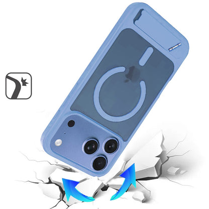Matte Magnetic Metal Kickstand Shockproof Grip Anti Slip Durable Protective Heavy Duty Hybrid