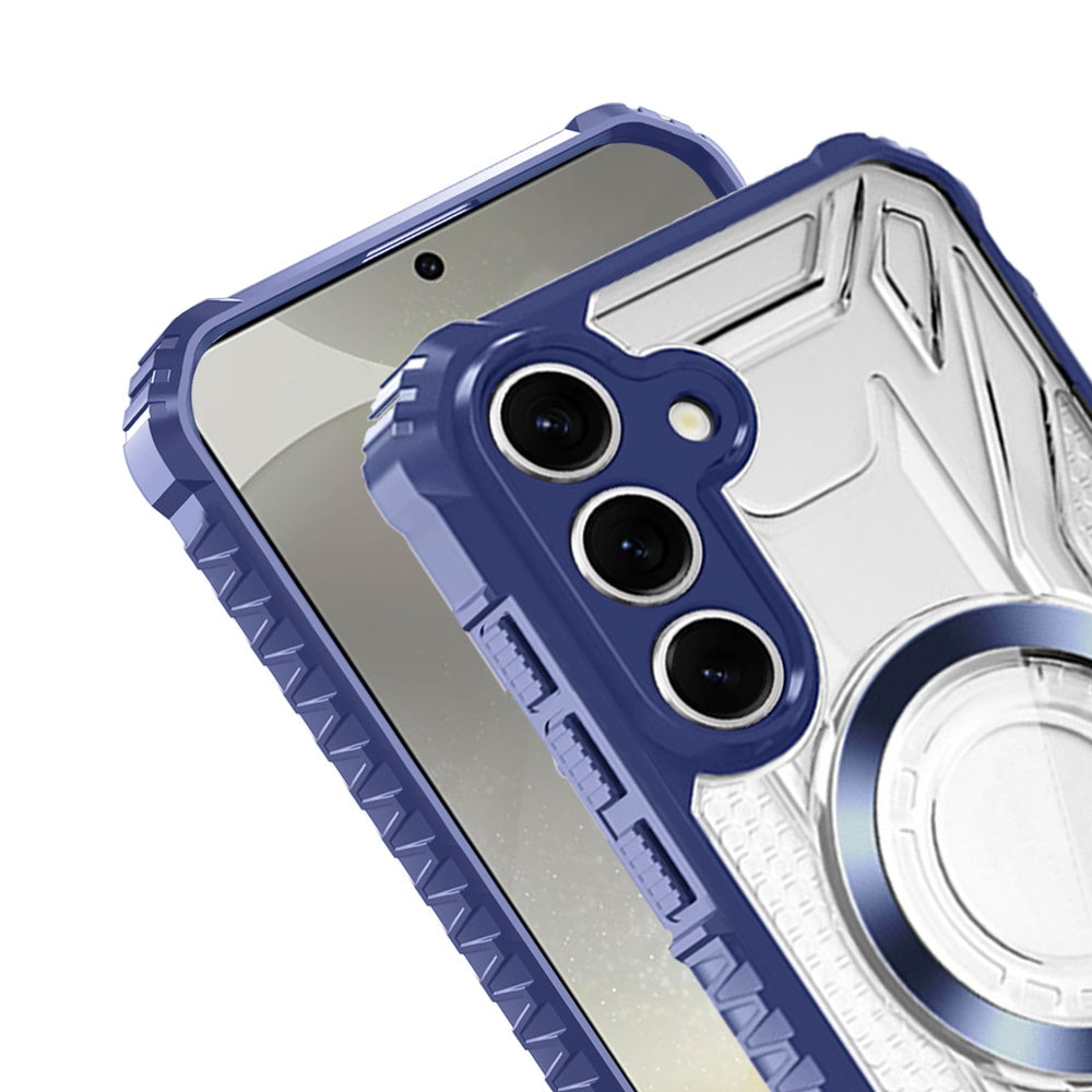 For Apple iPhone 16e MagSafe Compatible Pattern Clear Transparent Rugged Hybrid Magnetic TPU Shockproof Armor Case Cover