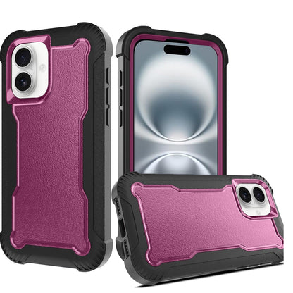 For Apple iPhone 16 Plus Transparent Shock Absorption PC + TPU Rubber Gel Thick 3mm Hybrid Silicone Slim Fit Back Case Cover Clear