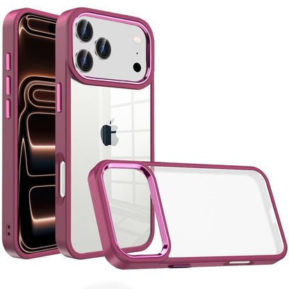 Transparent Thick Acrylic Hybrid Metal Buttons Shockproof Rubber TPU Slim Durable Grip Protective