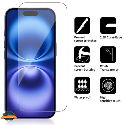 For Apple iPhone 12 /12 Pro HD Clear Tempered Glass Screen Protector Scratch-Resistant Film Protector Clear