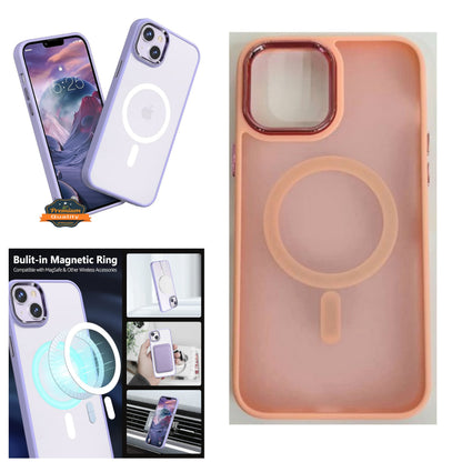 Phone Case Cover for Apple iPhone 17E /iPhone 16E Hybrid Strong Magnetic Circle Slim Fit Translucent Matte Back TPU Shockproof Design Cover