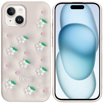 Phone Case for Apple iPhone 15 Plus Fashionable Silicone Textured Decorative Design Pattern Protective Rubber TPU Hybrid Protection Cover