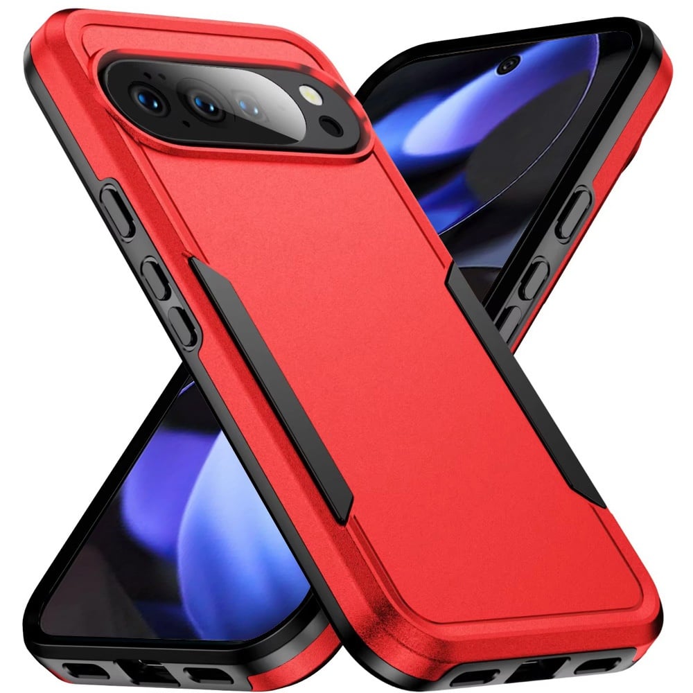 For Google Pixel 10 / 10 Pro Heavy Duty Shockproof Dual Layer Drop Protection Tough Hybrid Rugged Rubber Armor Defend Case Cover