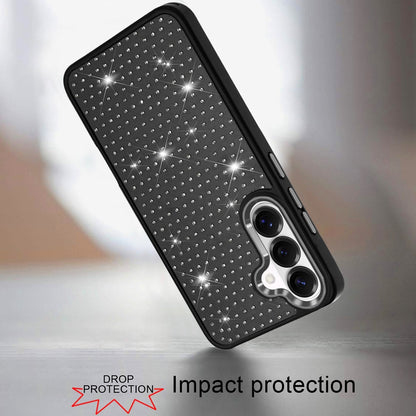 Phone Case for Samsung Galaxy S26 FE /Fan Edition Luxury Diamond Bling Sparkle Chrome Metallic Edge Shockproof Durable Protective Stylish Premium Hybrid Design Cover