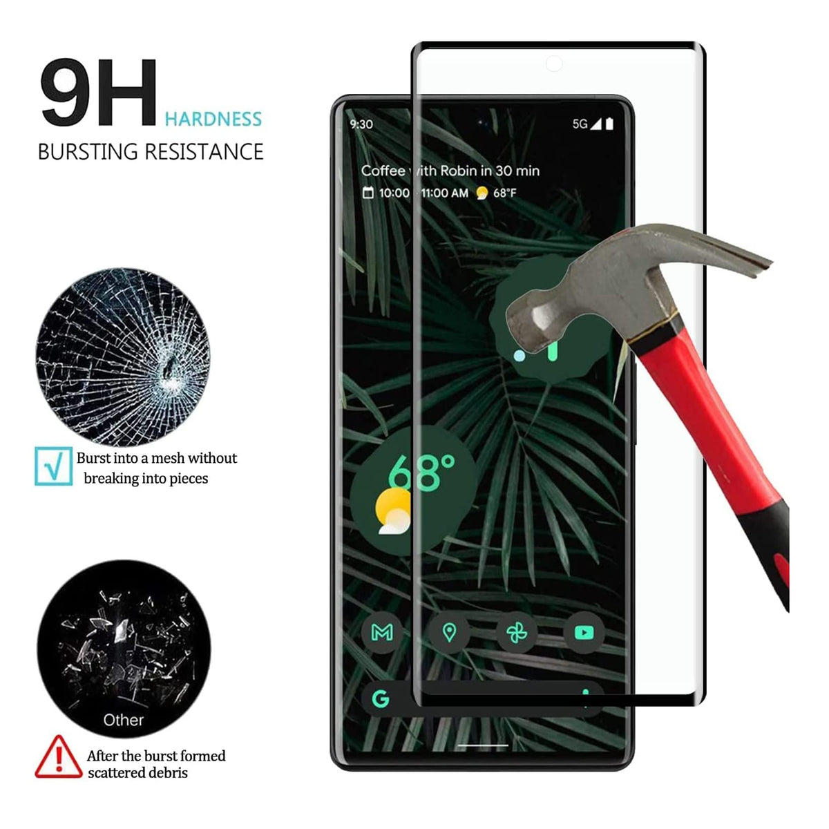 For Motorola Razr Ultra 2025 Premium Tempered Glass Screen Protector Designed to allow full functionality Fingerprint Unlock 3D Curved Edge Glass Full coverage Protector Clear Black