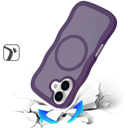 For Apple iPhone 17 (6.3") Grip Hand Magnetic Hybrid Case Shockproof Protection Matte Skin Rubber TPU + PC Case Cover
