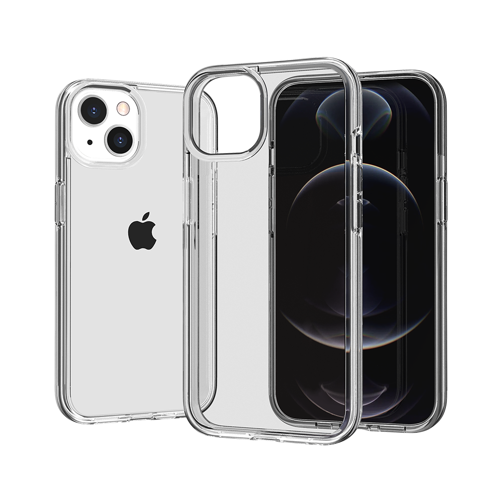 For Apple iPhone 17 Transparent Shock Absorption PC + TPU Rubber Gel Thick 3mm Hybrid Silicone Slim Fit Back Case Cover