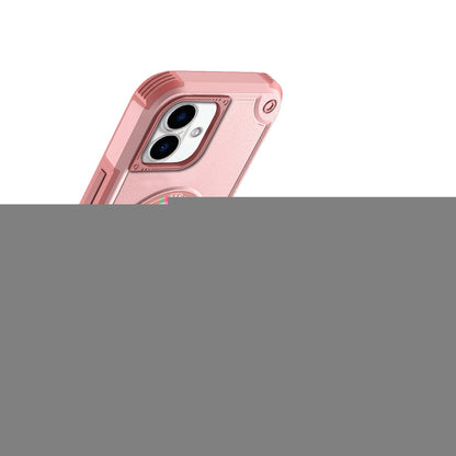 For iPhone 16 (6.1") Magnetic Invisible Kickstand Holder with Magsafe, Slim Fit Shockproof Hybrid Military Grade Heavy Duty Case Cover