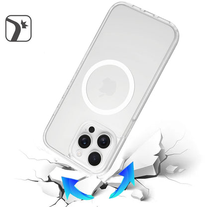 For Apple iPhone 15 Pro MagSafe Compatible Case Hybrid Soft TPU Bumper Hard Translucent Matte Back Slim Shockproof Case Cover