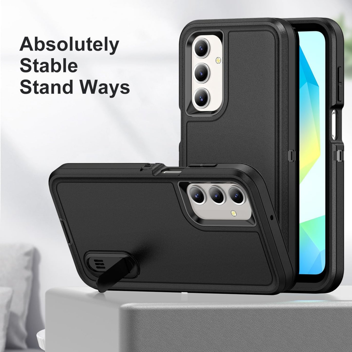 For Motorola Moto G 5G 2025 Sturdy Shockproof Hybrid with Built-in Kickstand – Heavy Duty Protection, Drop-Resistant Case Cover