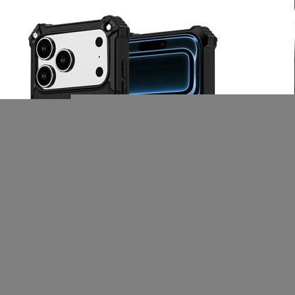 For Apple iPhone 17 Pro (6.3") Texture Design Invisible Kickstand Case, MagSafe Compatible Hybrid Shockproof Cover, Car Mount Friendly Case Cover Cosmic Orange